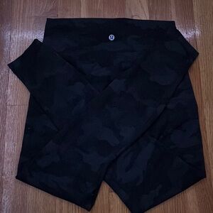 Lululemon Black Camouflage Leggings
